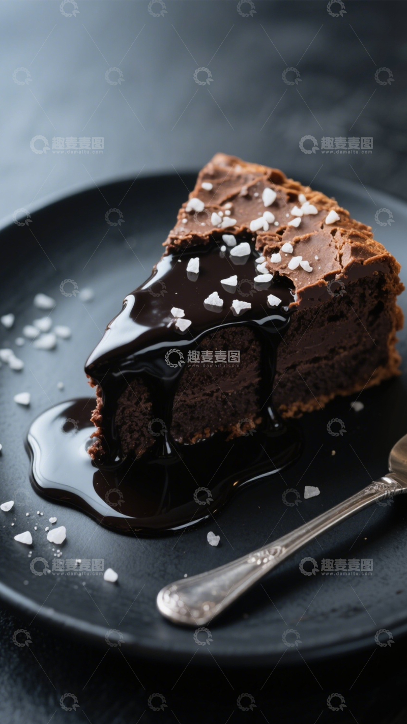 高清大图下载【趣麦麦图】巧克力流心蛋糕1