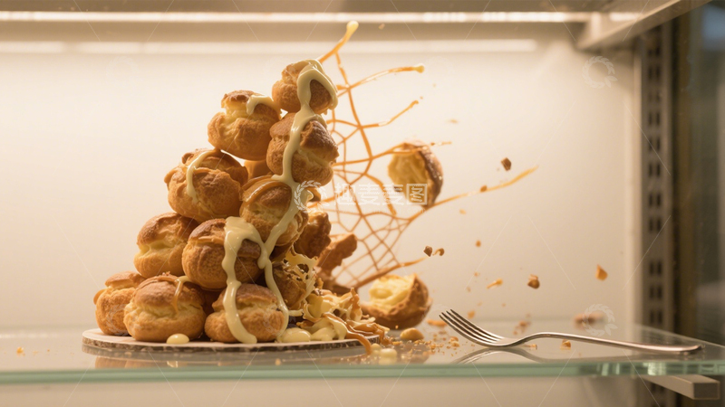 高清大图下载【趣麦麦图】奶油泡芙塔8