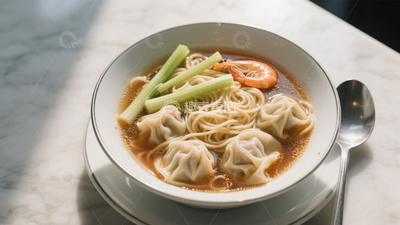 高清大图下载【趣麦麦图】鲜虾云吞面6