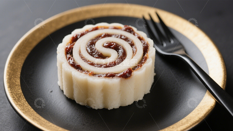 高清大图下载【趣麦麦图】豆沙馅糯米传统糕点4