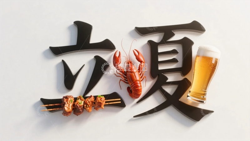 高清大图下载【趣麦麦图】夏季美味烧烤大排档2