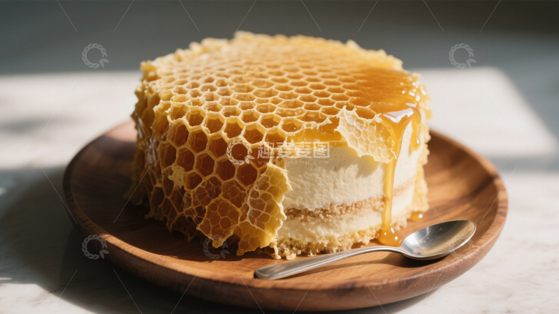 高清大图下载【趣麦麦图】蜂巢蜂蜜蛋糕6