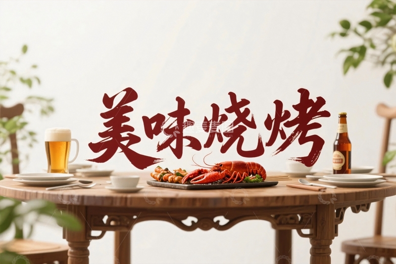 高清大图下载【趣麦麦图】夏季美味烧烤大排档7