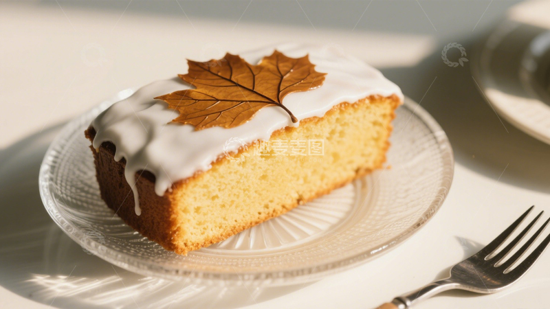 高清大图下载【趣麦麦图】枫叶白釉创意蛋糕8