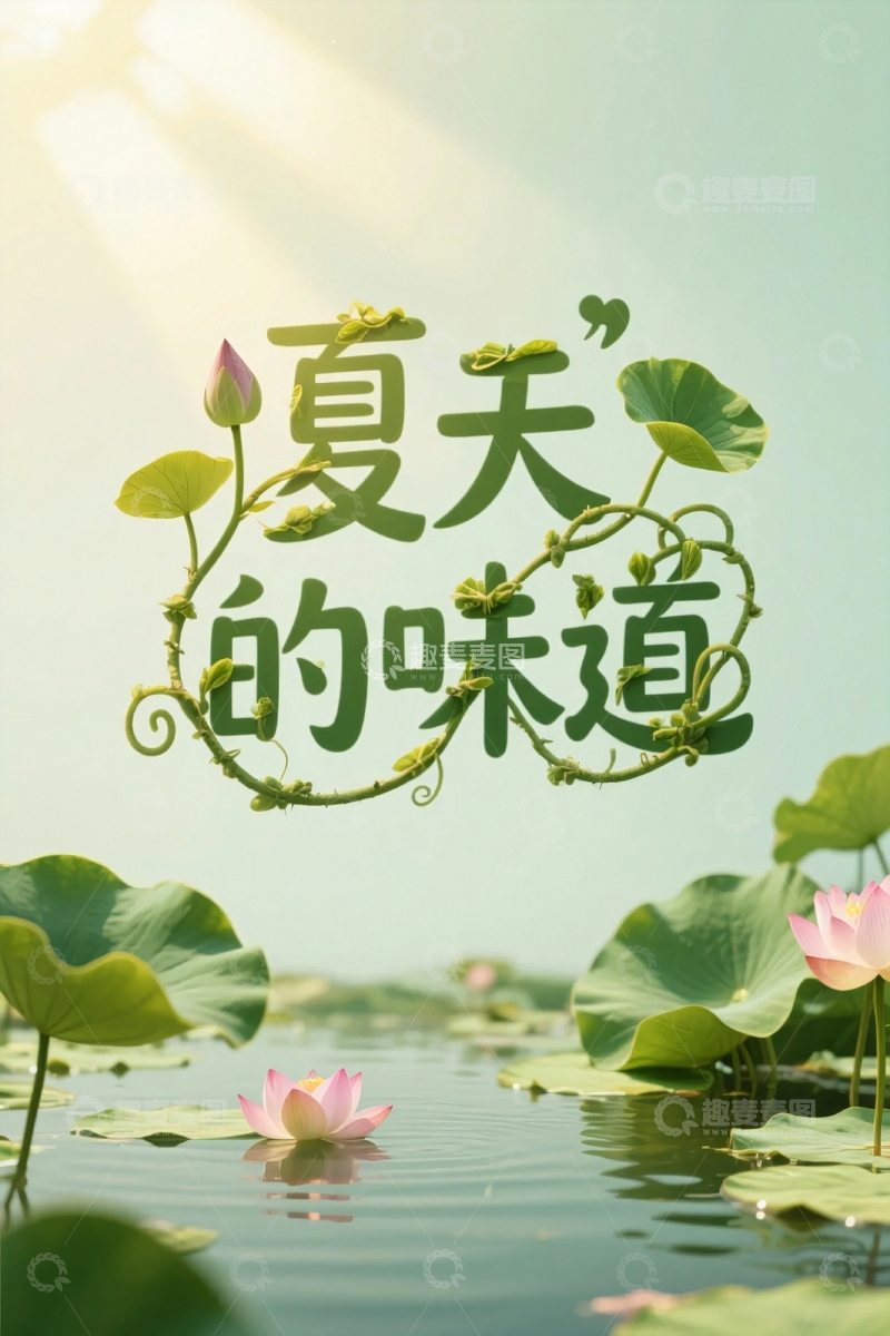 高清大图下载【趣麦麦图】夏至夏天背景3