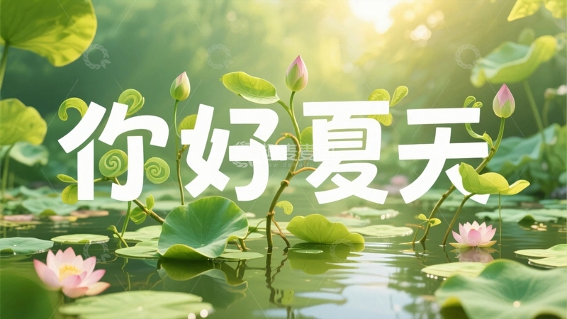 你好夏天字体设计2