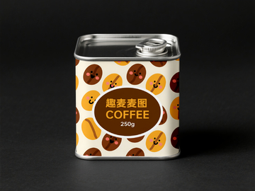 咖啡包装设计样机包装贴图