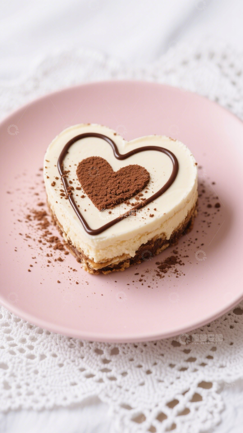 高清大图下载【趣麦麦图】可可粉装饰提拉米苏4