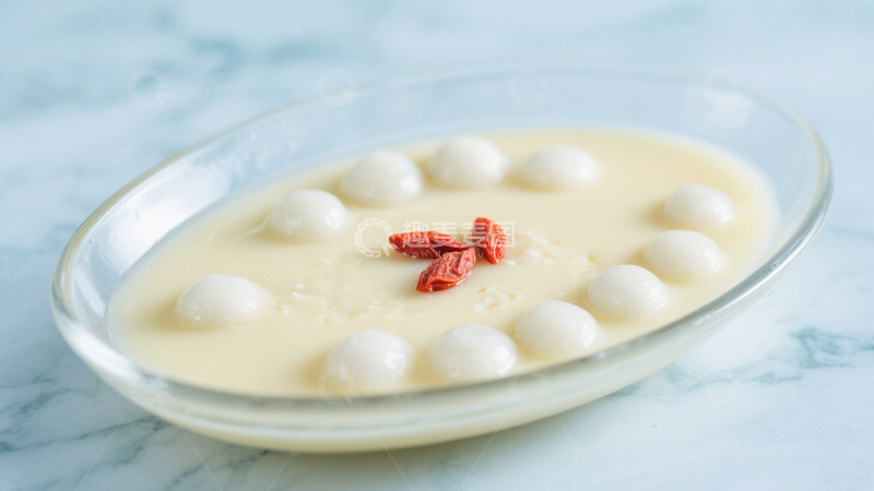 高清大图下载【趣麦麦图】枸杞汤圆甜蜜甜品5