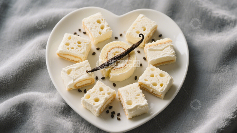 高清大图下载【趣麦麦图】奶油夹心蛋糕卷6