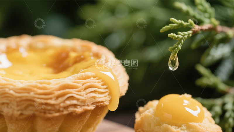 高清大图下载【趣麦麦图】流心酥脆蛋挞甜品6