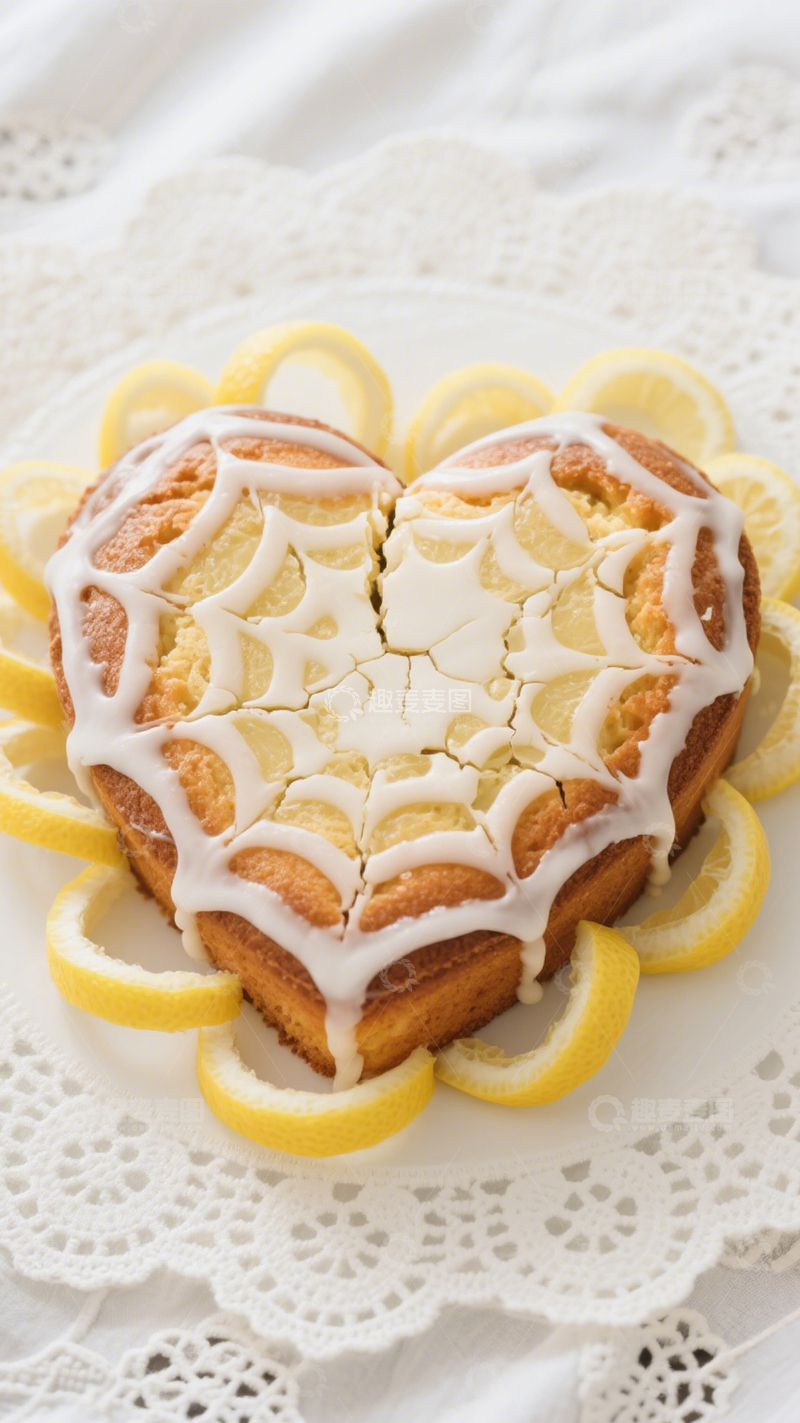 高清大图下载【趣麦麦图】糖霜柠檬蛋糕下午茶4