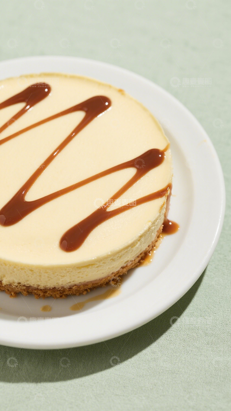 高清大图下载【趣麦麦图】焦糖多层芝士蛋糕2