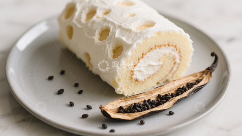 高清大图下载【趣麦麦图】奶油夹心蛋糕卷7