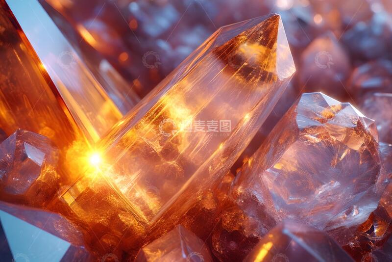 高清大图下载【趣麦麦图】多面水晶特写背景