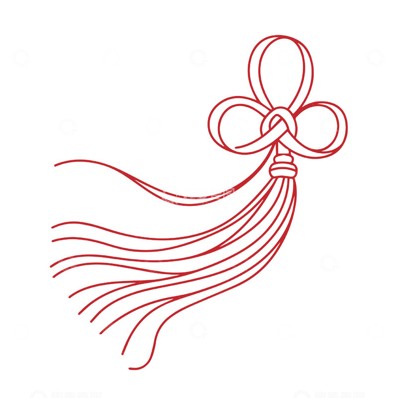 源文件下载【趣麦麦图】七夕红绳结情长1