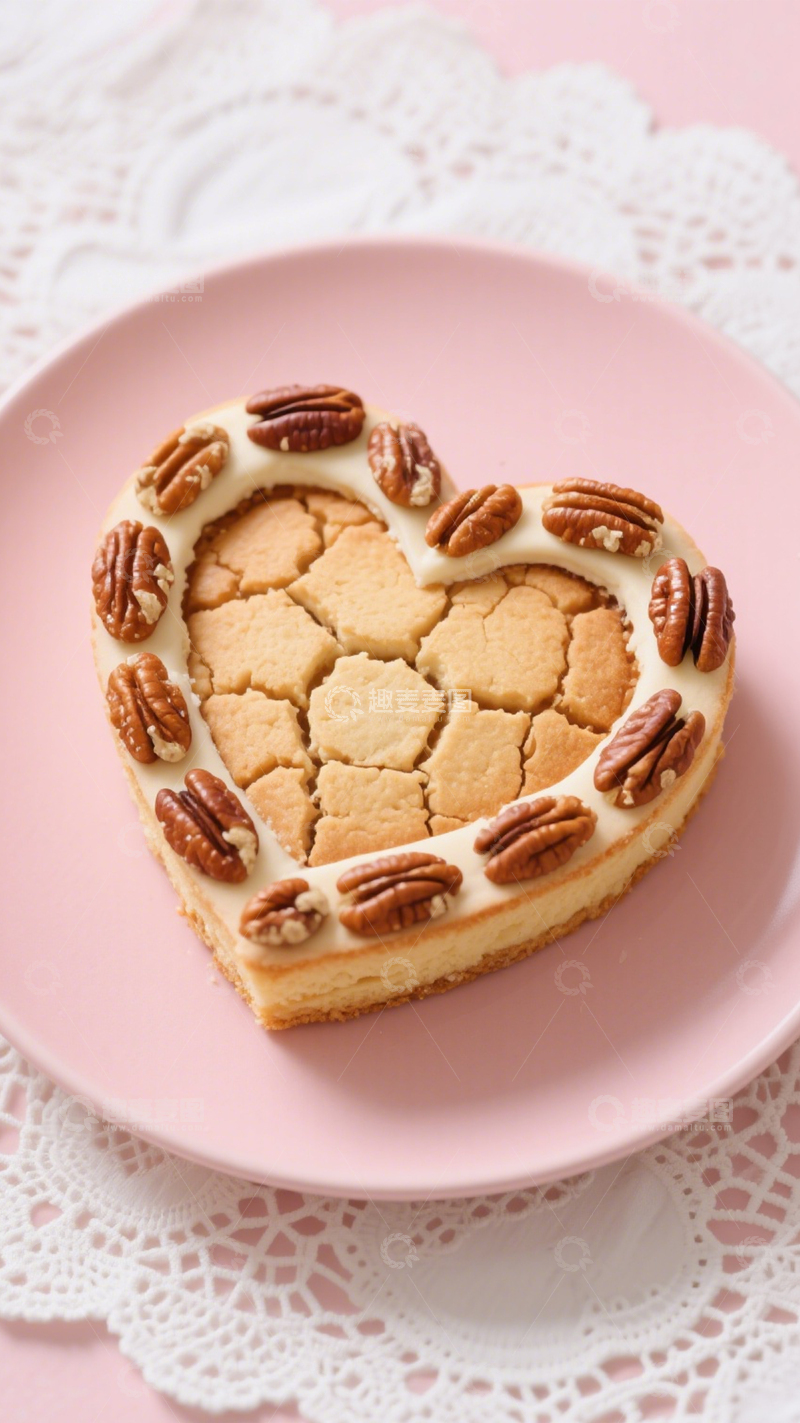 高清大图下载【趣麦麦图】碧根果芝士坚果蛋糕3