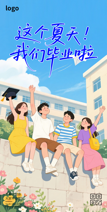 毕业季卡通海报18