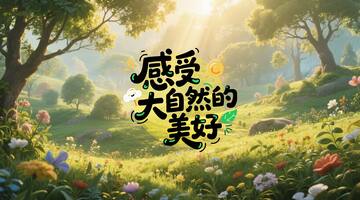 感受大自然的美好海报设计