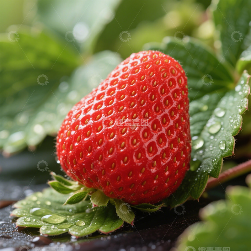 高清大图下载【趣麦麦图】果蔬系列红草莓