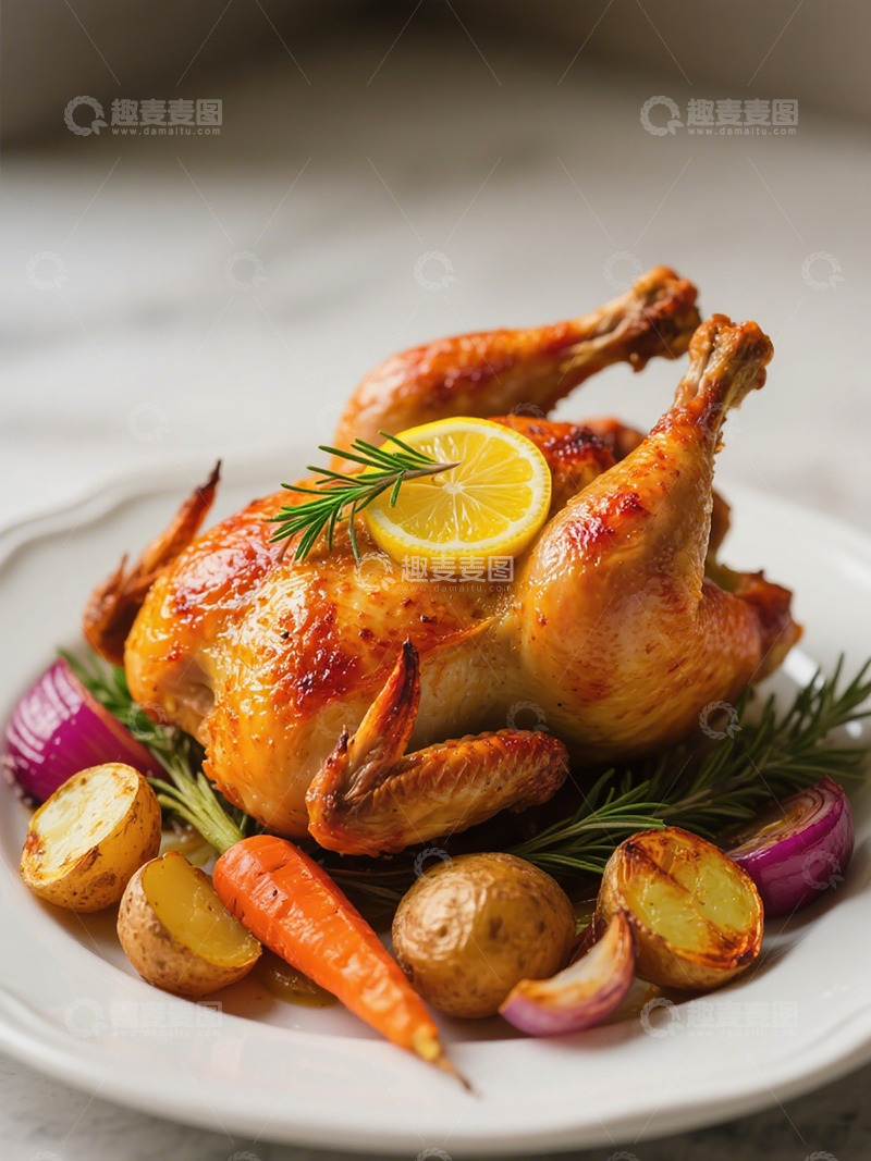 高清大图下载【趣麦麦图】鲜嫩烤鸡摄影图