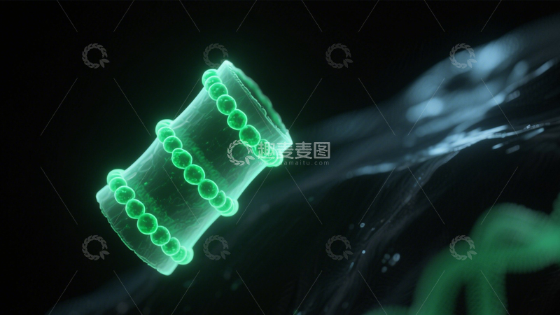 高清大图下载【趣麦麦图】荧光分子微观视图3