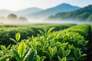 大片的茶园茶叶