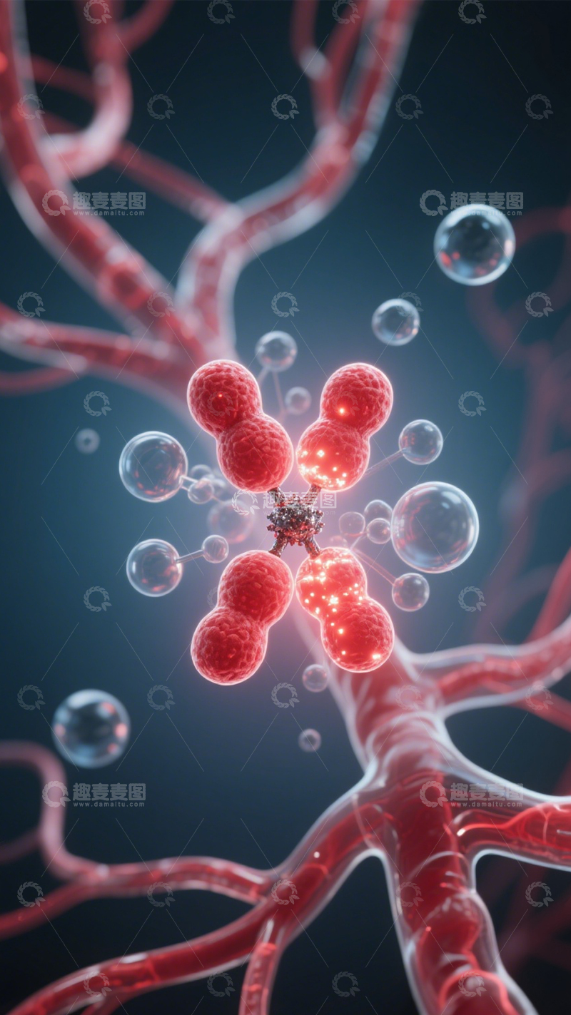 高清大图下载【趣麦麦图】微观生命科学DNA图景6