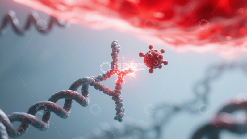 高清大图下载【趣麦麦图】微观生命科学DNA图景4