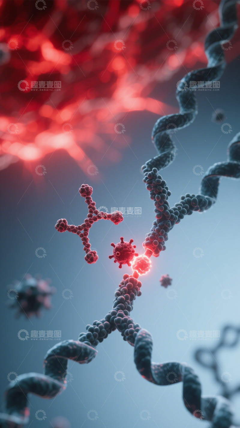 高清大图下载【趣麦麦图】微观生命科学DNA图景2