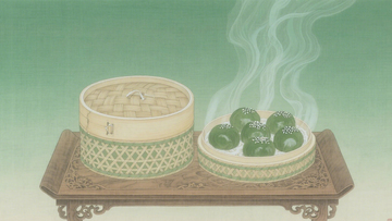 国风青团竹编蒸笼4