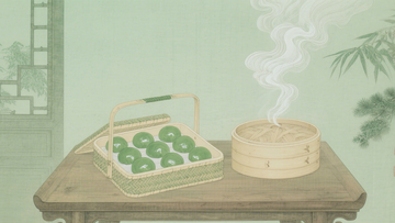 国风青团竹编蒸笼3