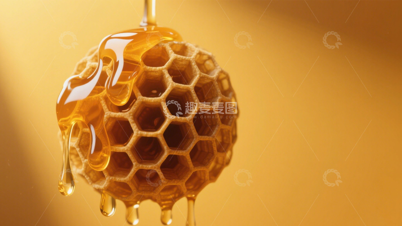 高清大图下载【趣麦麦图】金黄蜂巢甜蜜蜂蜜5
