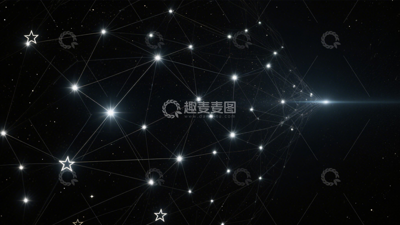 高清大图下载【趣麦麦图】璀璨星群连线星空8