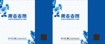 青花瓷梅花手提袋图片