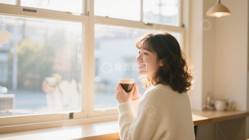 高清大图下载【趣麦麦图】治愈咖啡馆微笑时光4