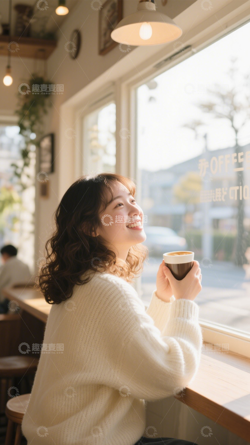 高清大图下载【趣麦麦图】治愈咖啡馆微笑时光2