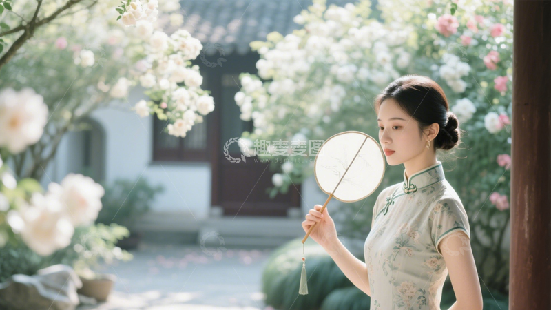 高清大图下载【趣麦麦图】国风旗袍古典雅韵3