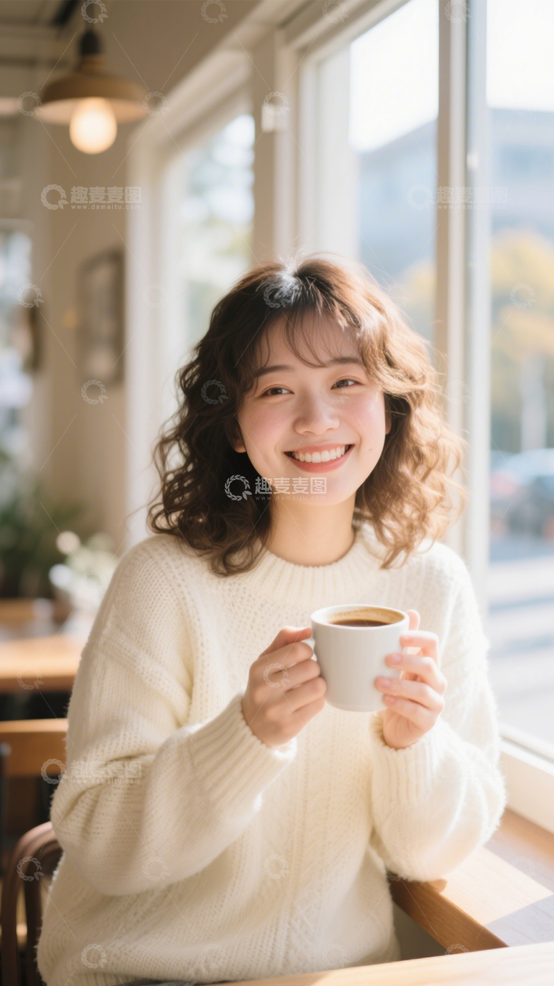 高清大图下载【趣麦麦图】治愈咖啡馆微笑时光1