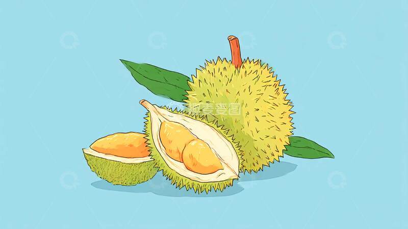 高清大图下载【趣麦麦图】榴莲  水果  溢香3