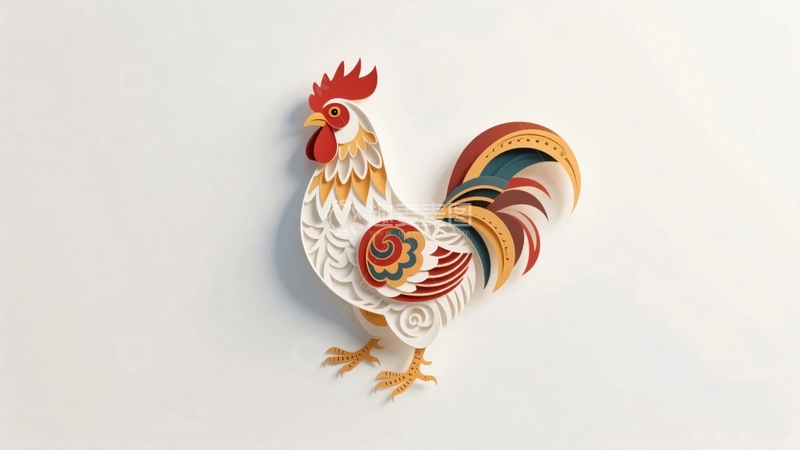 高清大图下载【趣麦麦图】国潮插画动物鸡3