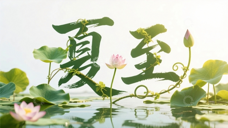 高清大图下载【趣麦麦图】夏天夏至艺术字体15