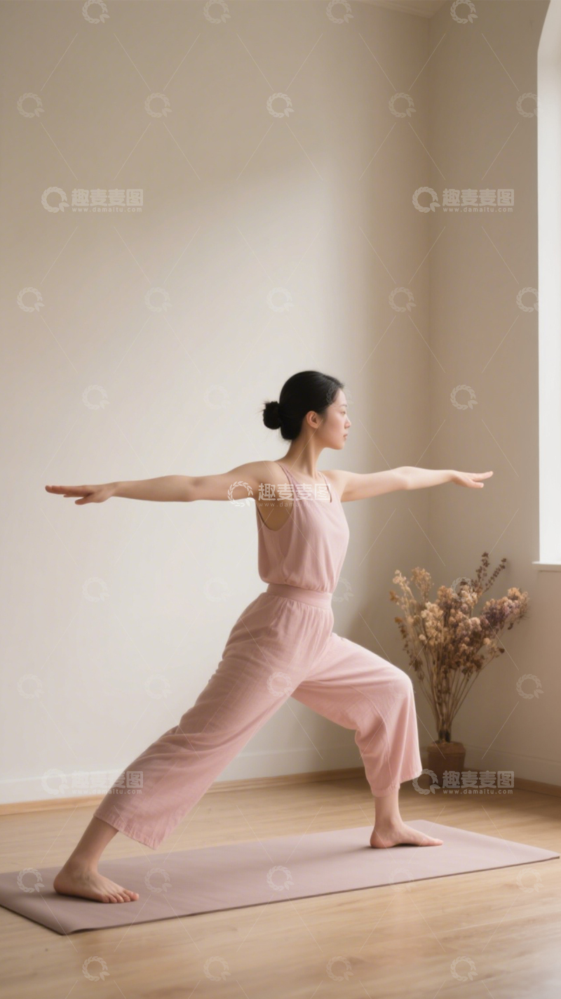 高清大图下载【趣麦麦图】室内瑜伽体态之美2