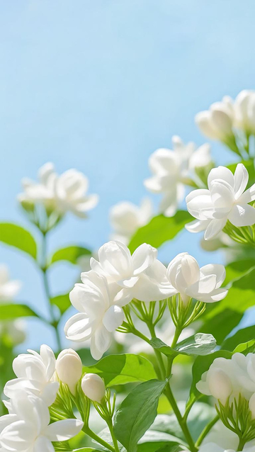 夏日茉莉花盛开