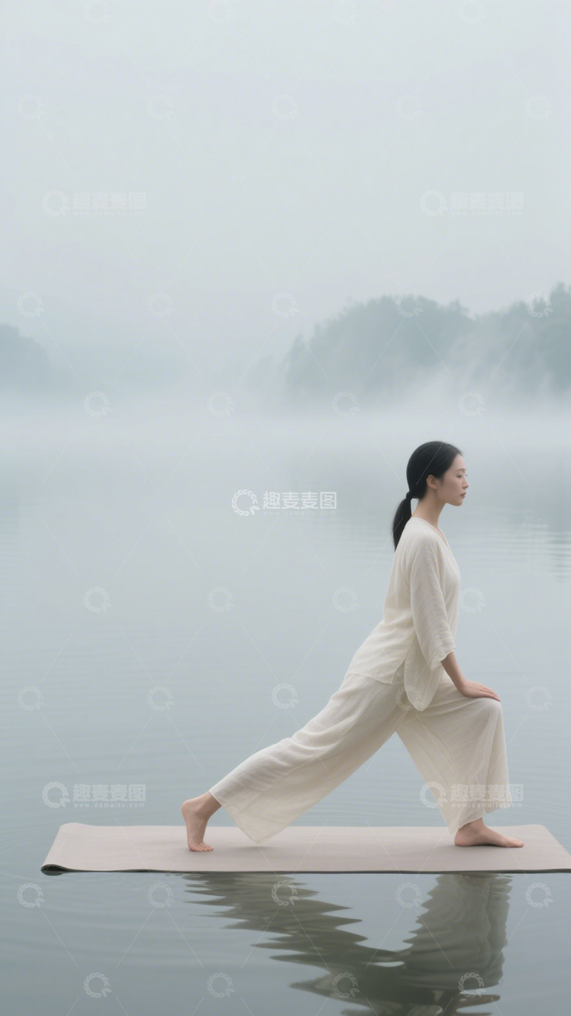 高清大图下载【趣麦麦图】户外宁静瑜伽时光4