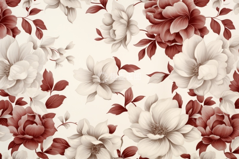 高清大图下载【趣麦麦图】手绘小碎花植物背景