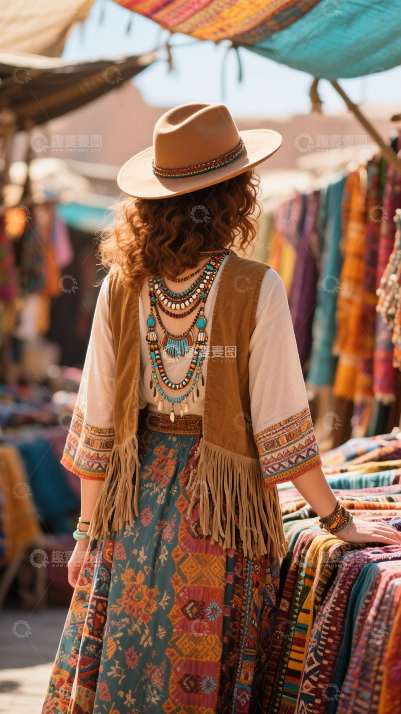 高清大图下载【趣麦麦图】市集旅者民族风尚2