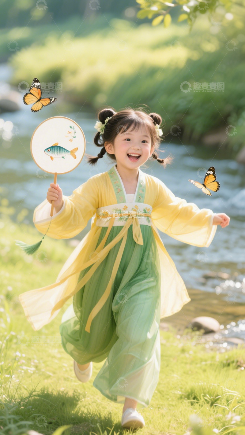 高清大图下载【趣麦麦图】国风童趣汉服时光3