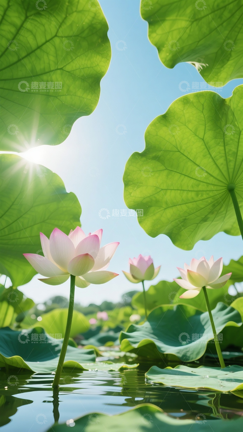 高清大图下载【趣麦麦图】夏日的荷花莲花3