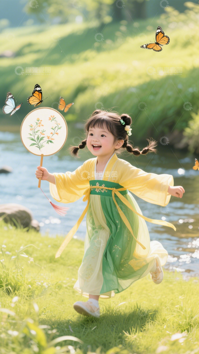 高清大图下载【趣麦麦图】国风童趣汉服时光4